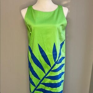 NWT Gretchen Scott Lime Green Dress | Size M | Vibrant Resort Style